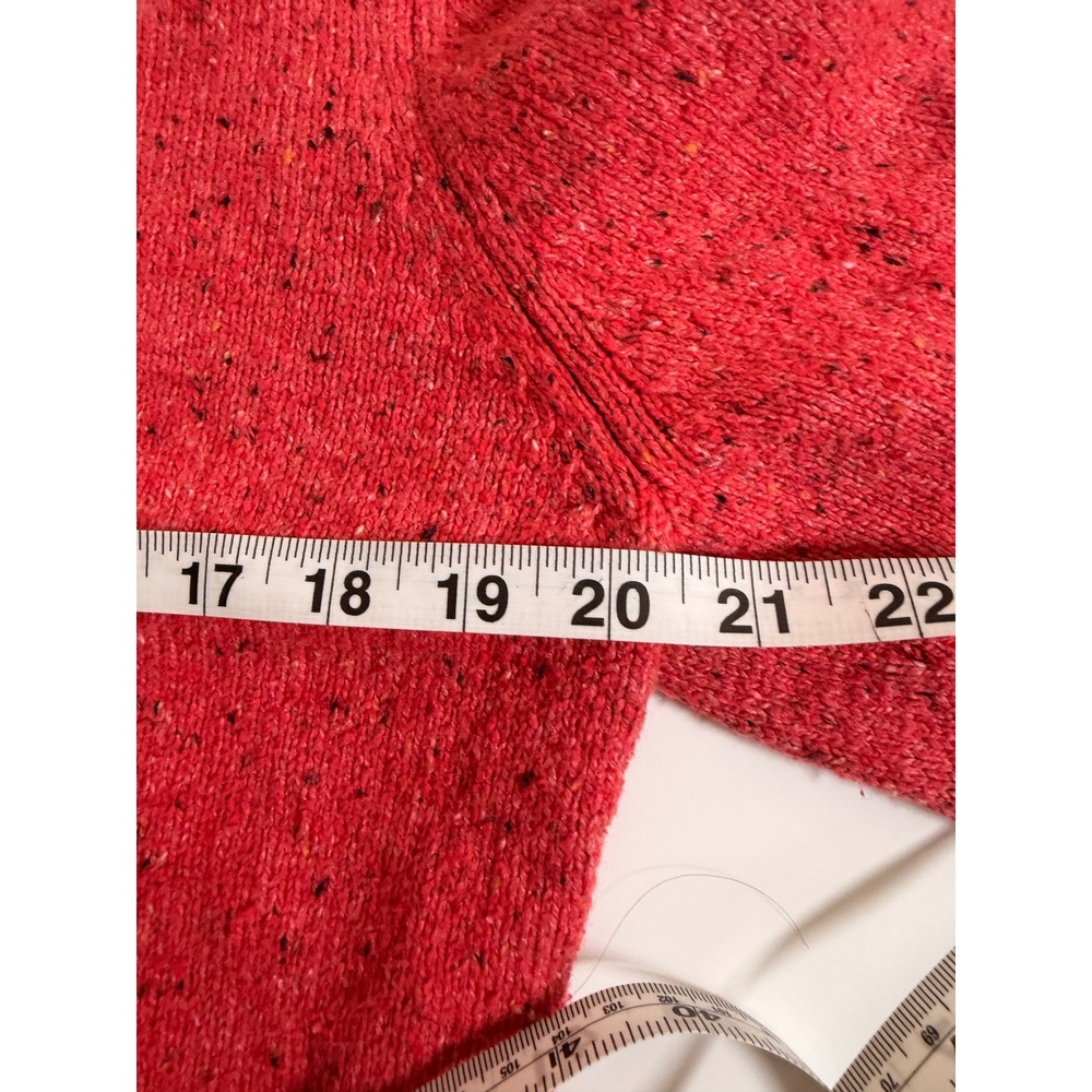 Northern Isles Cardigan Women Large Excellent Ruffle Mohair Trim Holiday 2005 - Picture 9 of 10